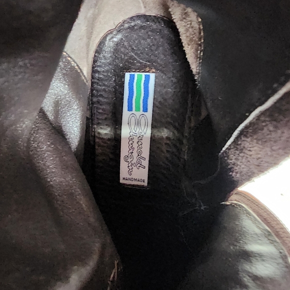 Vintage Tall Fashion Riding Boots Dark Taupe Brown Size 38=7.5 Prep Preppy - Picture 2 of 16